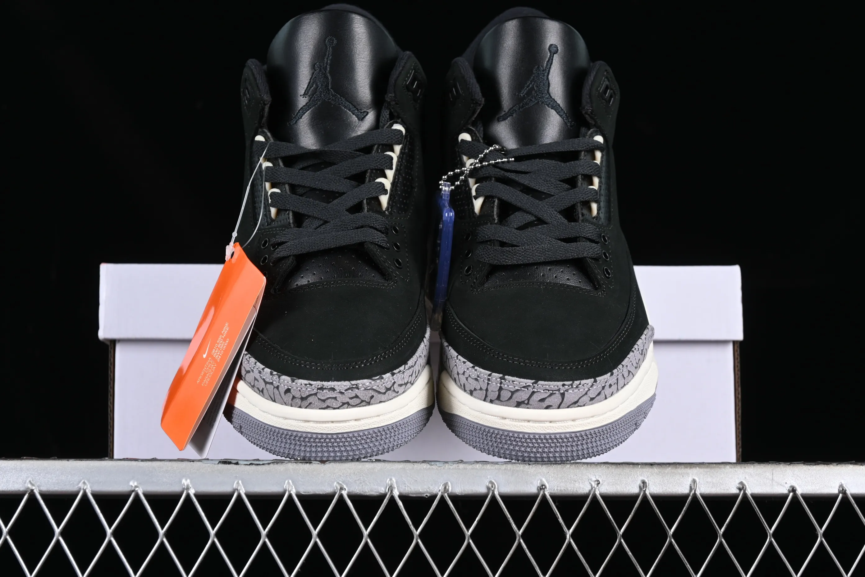 All categories Air Jordan Jordan series basketball shoes Air Jordan 3 L version Air Jordan 3 Retro "Off Noir" AJ3 Joe 3 old black cement CK9246-001